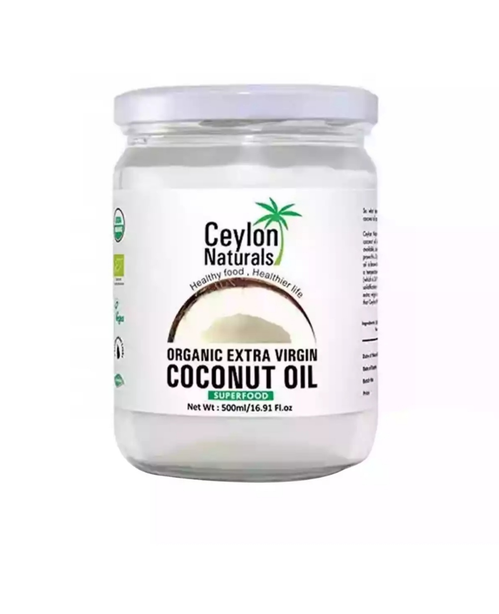 Ceylon Organic Extra Virgin Coconut Oil