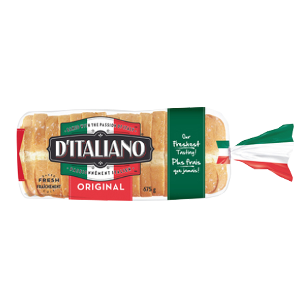 D'Italiano Original Thick Slice Bread 675g
