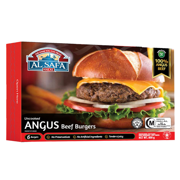 Angus Beef Burgers 6 Pack 800g