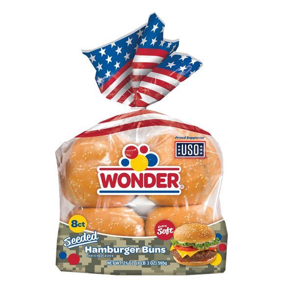 Wonder Hamburger Buns 8 Pack 400g