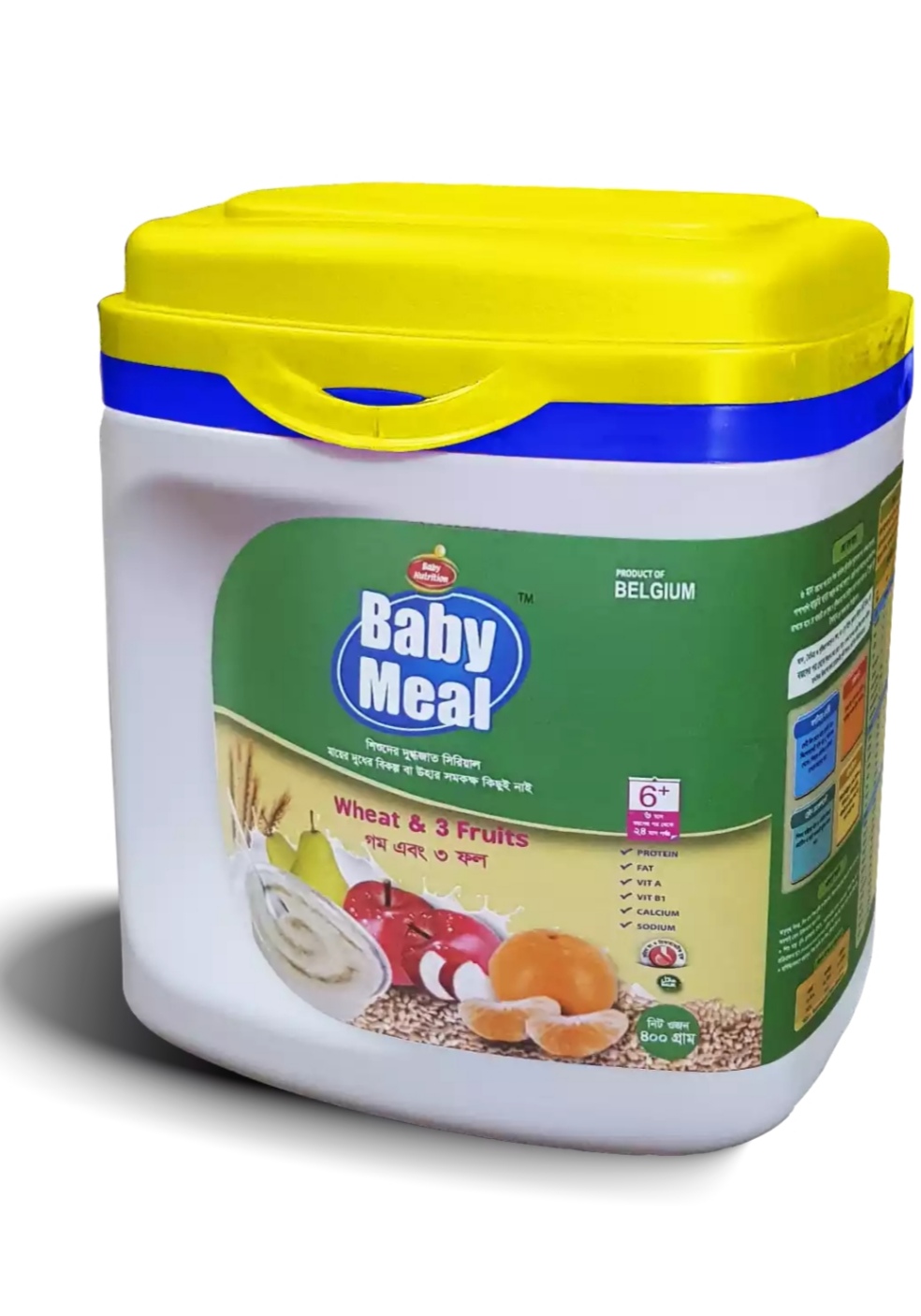 Baby Meal Infant Milk Wheat & 3 Fruits Cereal Jar) 6-24 months